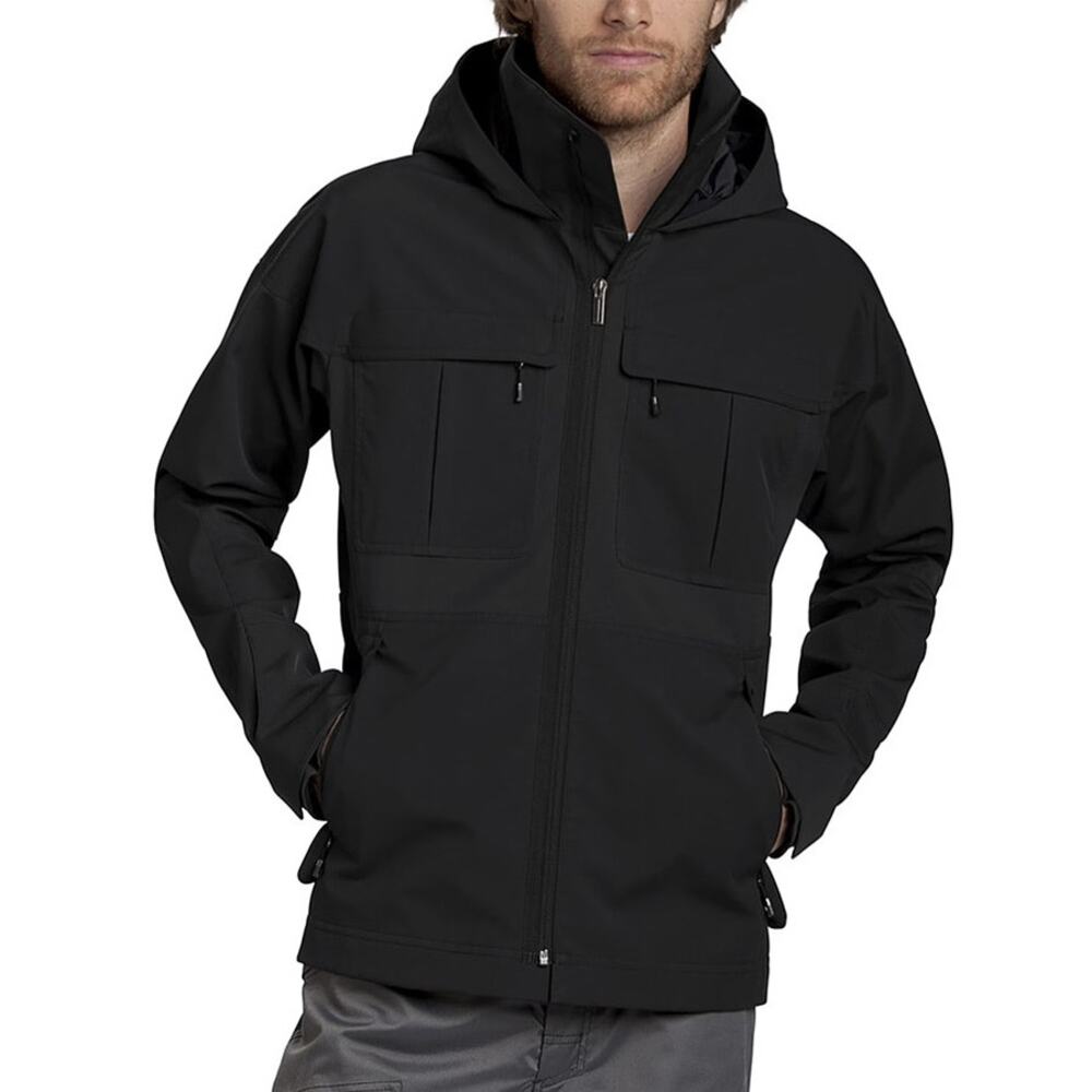 Nau Shroud of Purrin Black Hooded Softshell Jacket Size M
